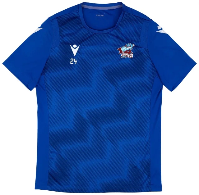 2020-21 Scunthorpe United Player Issue Macron Training Shirt #24 - 6/10 - (L)