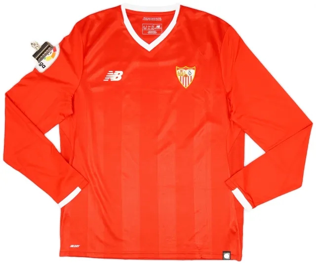 NewBalance 2017-18 Sevilla Away L/S Shirt - 9/10 - (L)