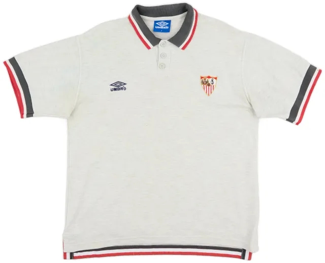 1996-97 Sevilla Umbro Polo Shirt - 6/10 - (S)