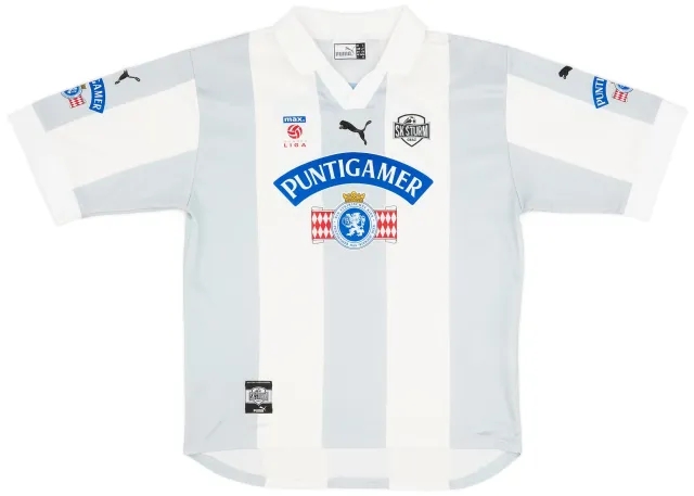 Puma 2000-01 Sturm Graz Home Shirt - 8/10 - (XL.Boys)
