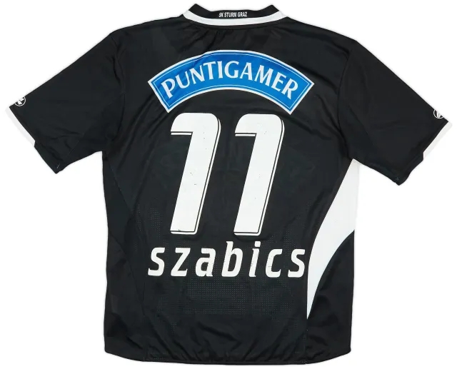 Jako 2010-11 Sturm Graz Home Shirt Szabics #11 - 7/10 - (S)