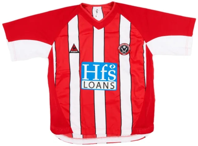 LeCoqSportif 2004-05 Sheffield United Home Shirt - 7/10 - (L)