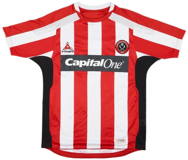 LeCoqSportif 2007-08 Sheffield United Home Shirt - 7/10 - (M)