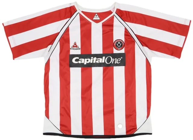 LeCoqSportif 2006-07 Sheffield United Home Shirt - 7/10 - (XL)