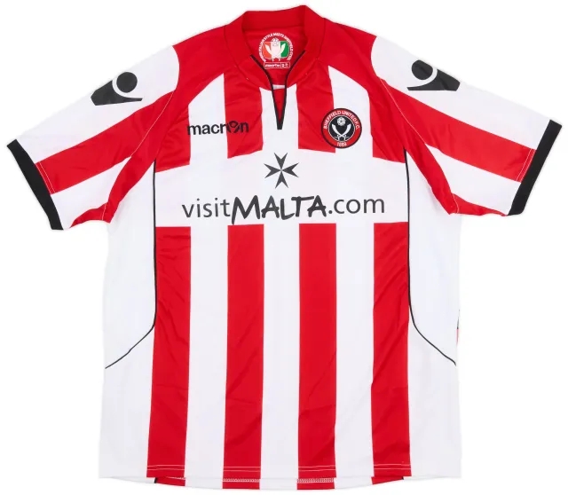 Macron 2010-11 Sheffield United Home Shirt - 7/10 - (L)