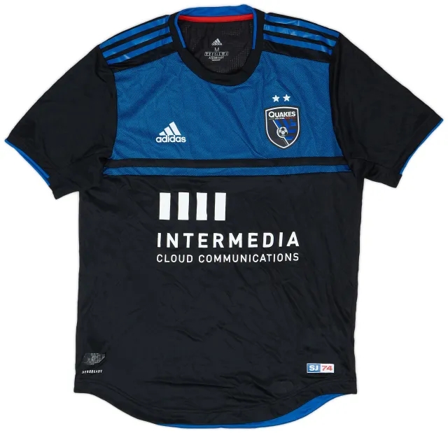 adidas 2019-20 San Jose Earthquakes Authentic Home Shirt - 9/10 - (M)