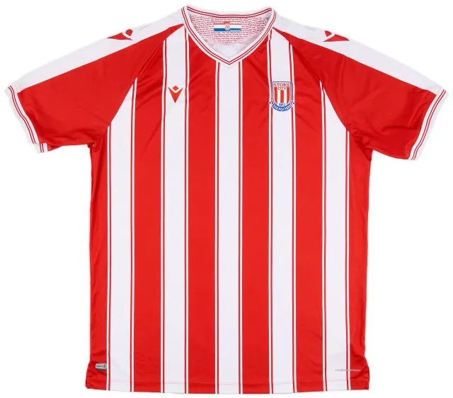 Macron 2020-21 Stoke City Home Shirt - 8/10 - (4XL)