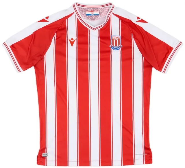 Macron 2020-21 Stoke City Home Shirt - 8/10 - (L)