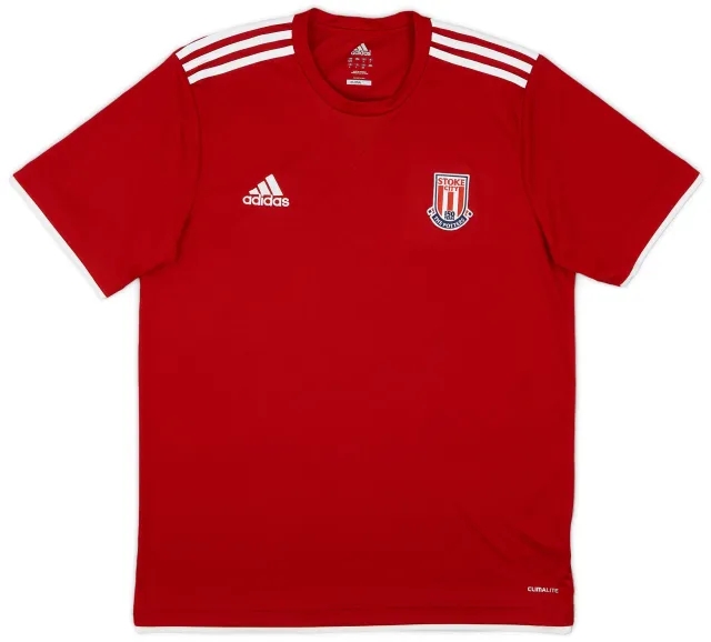 2012-13 Stoke adidas Training Shirt - 9/10 - (L)