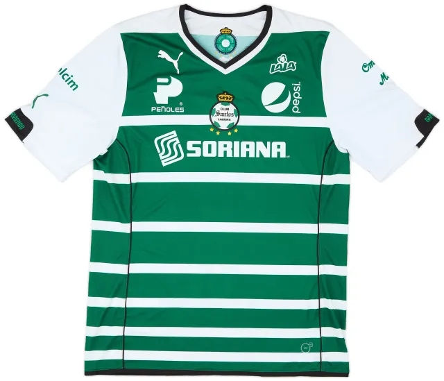 Puma 2014-15 Santos Laguna Home Shirt - 10/10 - (L)
