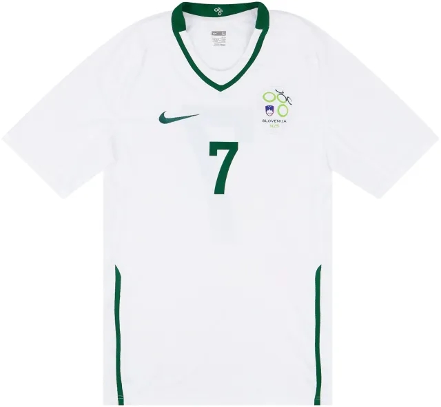 Nike 2008-10 Slovenia Match Issue Home Shirt #7