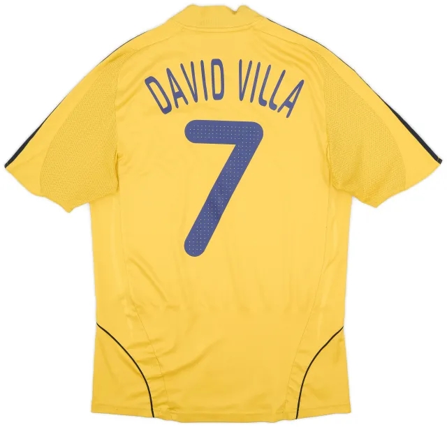 adidas 2008-10 Spain Away Shirt David Villa #7 - 6/10 - (S)