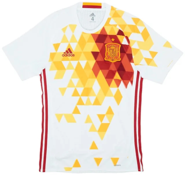adidas 2016-17 Spain Player Issue Away Shirt - 7/10 - (S)