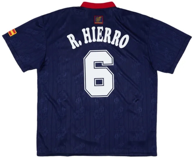 adidas 1996-98 Spain Away Shirt R.Hierro #6 - 9/10 - (XL)