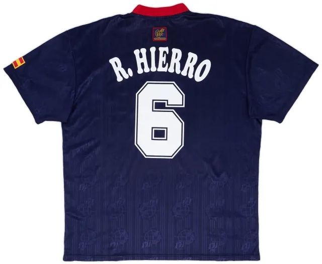 adidas 1996-98 Spain Away Shirt R.Hierro #6 - 7/10 - (XL)