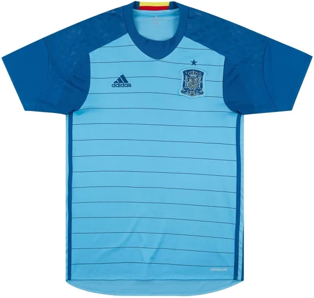 adidas 2016-17 Spain GK S/S Shirt - 9/10 - (S)