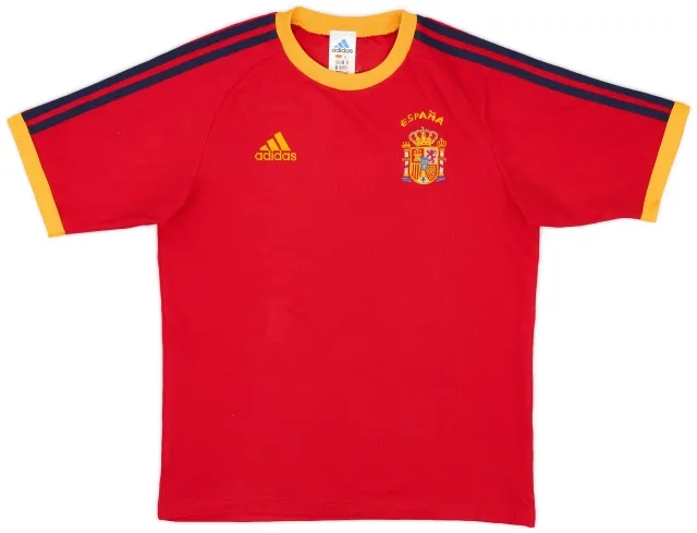 adidas 2002-04 Spain Basic Home Shirt - 9/10 - (XL.Boys)