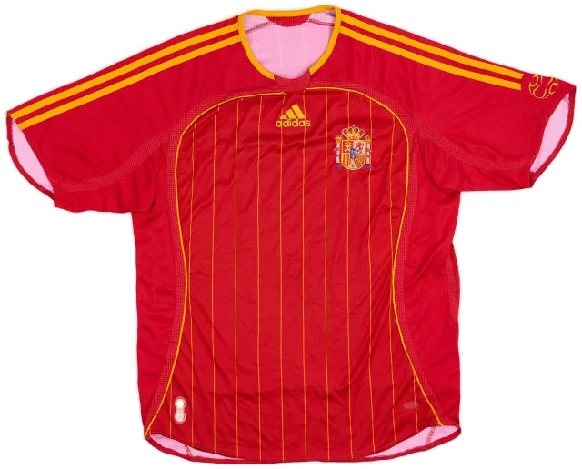 adidas 2006-08 Spain Home Shirt - 8/10 - (XL.Boys)