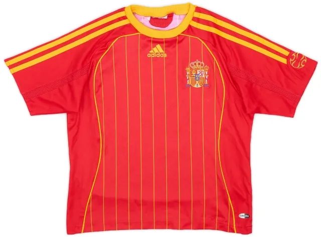 adidas 2006-08 Spain Home Shirt - 8/10 - (4-5Y)