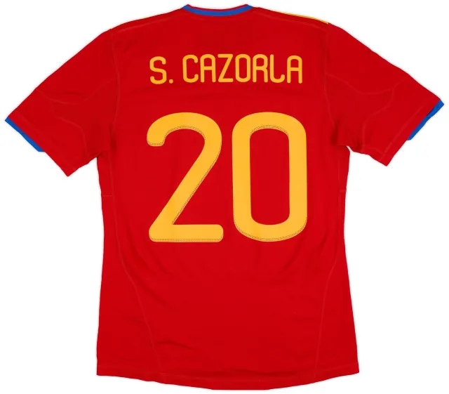 adidas 2009-10 Spain Home Shirt S.Cazorla #20 - 8/10 - (M)