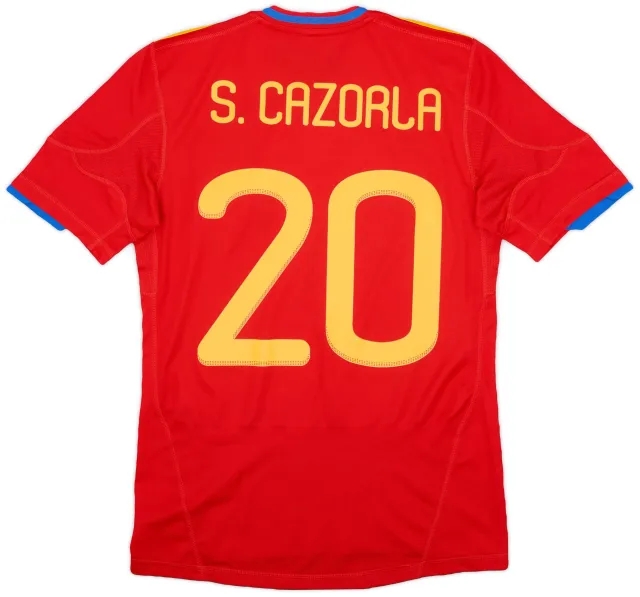 adidas 2009-10 Spain Home Shirt S.Cazorla #20 - 7/10 - (S)