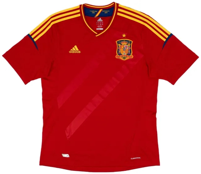 adidas 2011 Spain Match Issue Home Shirt #17
