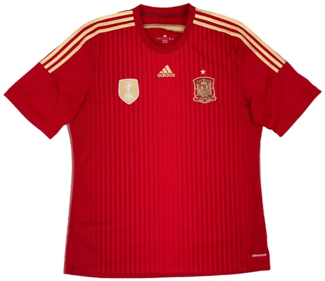 adidas 2013-15 Spain Home Shirt - 9/10 - (XL)