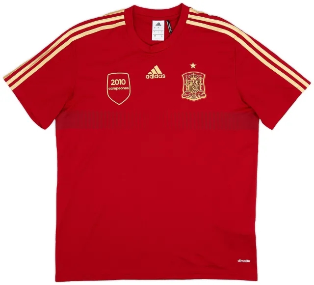 adidas 2013-15 Spain Home Shirt - 9/10 - (L)