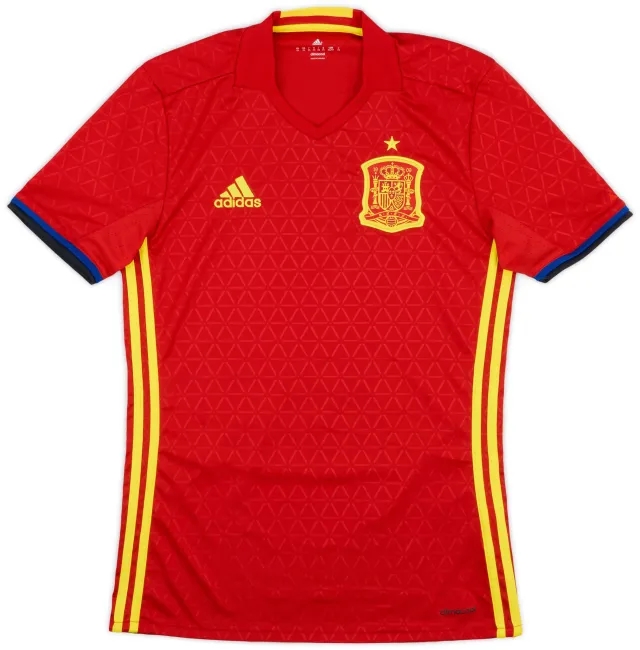 adidas 2016-17 Spain Home Shirt - 8/10 - (XS)