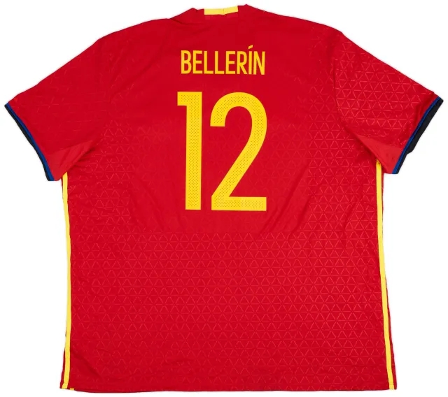 adidas 2016-17 Spain Home Shirt Bellerin #12 - 10/10 - (3XL)