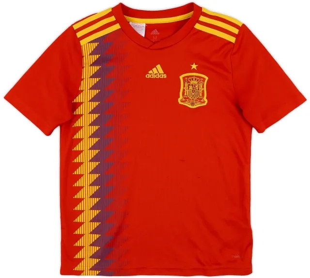 adidas 2018-19 Spain Home Shirt - 8/10 - (M.Boys)