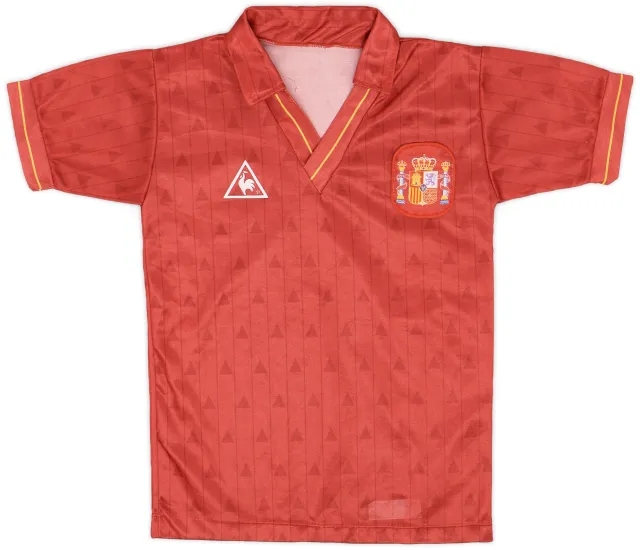 LeCoqSportif 1988-90 Spain Home Shirt - 9/10 - (S.Boys)