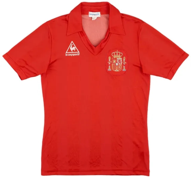 LeCoqSportif 1984-86 Spain Home Shirt - 9/10 - (M)