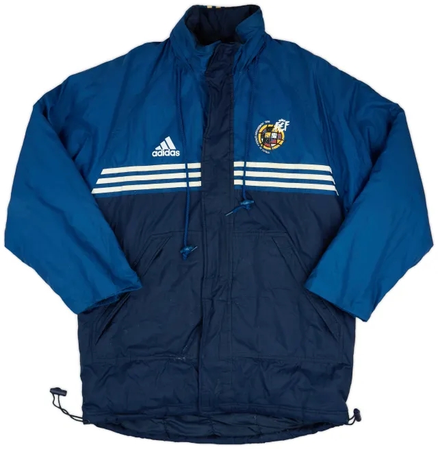 1998-00 Spain adidas Padded Bench Coat - 7/10 - (S)