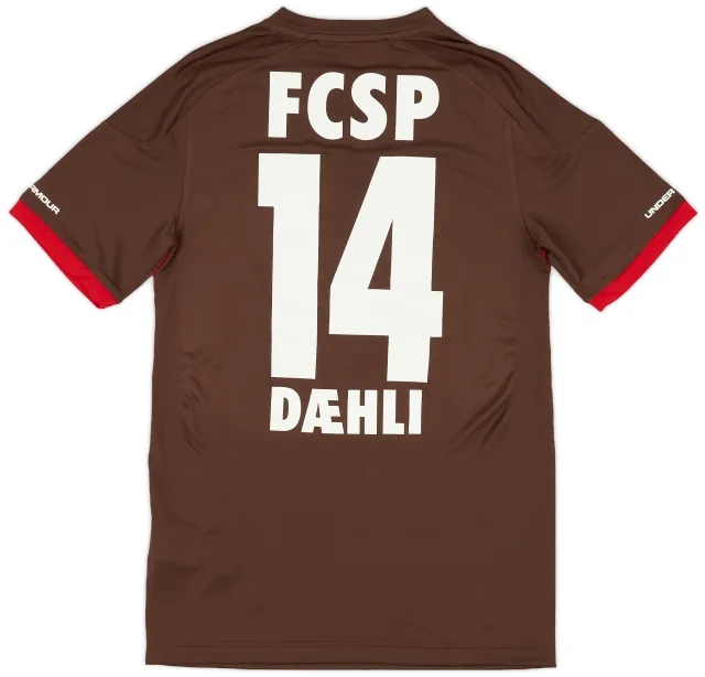 Under Armour 2017-18 St Pauli Home Shirt Daehli #14 (S)