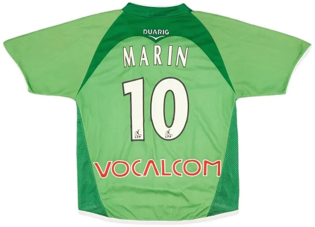 2004-05 Saint Etienne Home Shirt Marin #10 - 6/10 - (S)