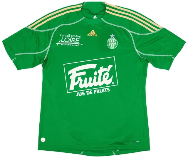 adidas 2009-10 Saint Etienne Home Shirt - 8/10 - (XL)