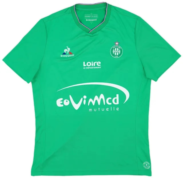 LeCoqSportif 2015-16 Saint Etienne Home Shirt - 9/10 - (L)