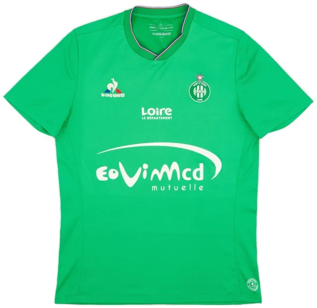 LeCoqSportif 2015-16 Saint Etienne Home Shirt - 8/10 - (L)
