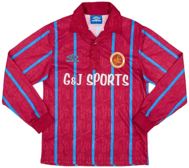 Umbro 1993-95 Stenhousemuir Home L/S Shirt - 9/10 - (S)