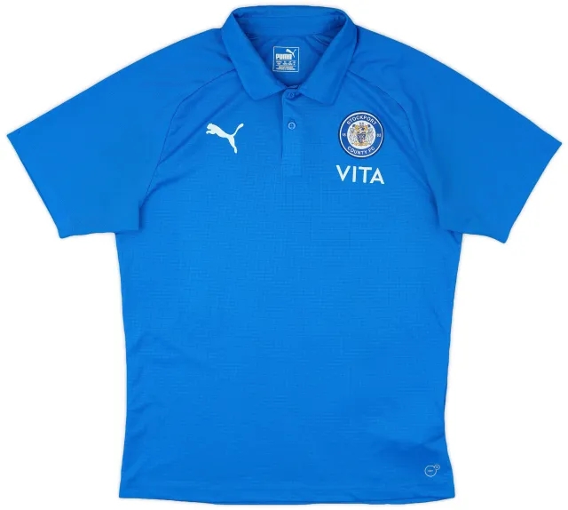 2021-22 Stockport County Puma Polo Shirt - 8/10 - (M)