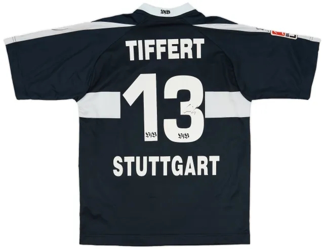 Puma 2002-03 Stuttgart Match Issue Signed Away Shirt Tiffert #13