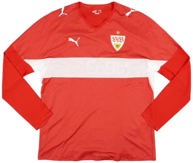 Puma 2008-10 Stuttgart Player Issue Away L/S Shirt - 3/10 - (XL)