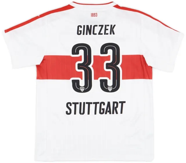 Puma 2016-17 Stuttgart Home Shirt Ginczek #33 - 9/10 - (XL.Boys)
