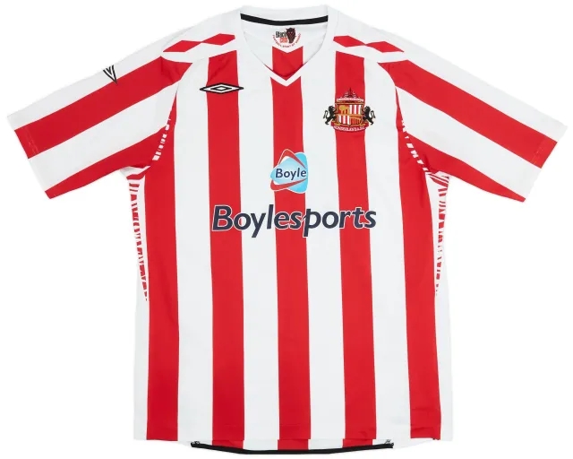 Umbro 2007-08 Sunderland Home Shirt - 7/10 - (XL)