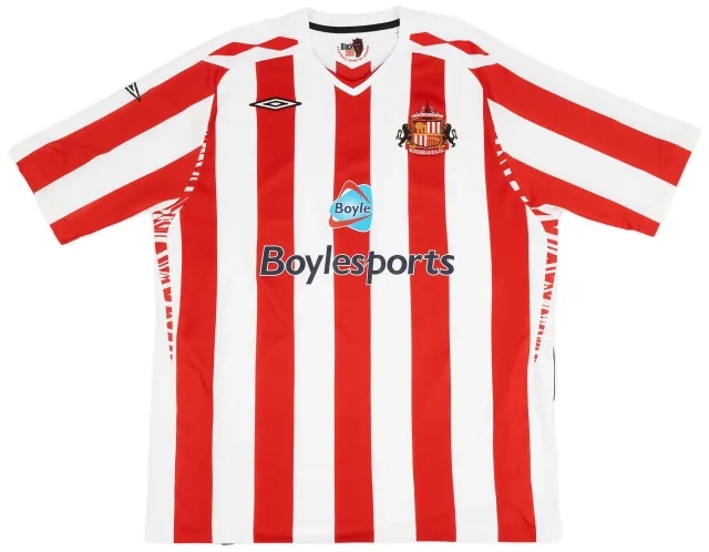 Umbro 2007-08 Sunderland Home Shirt - 9/10 - (XXL)