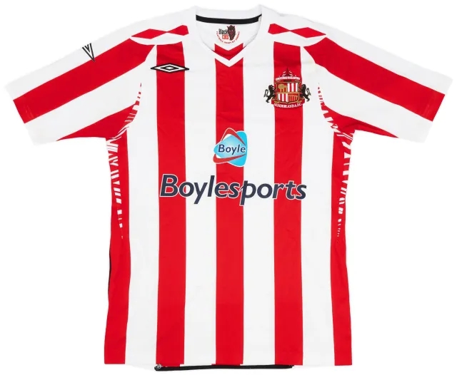 Umbro 2007-08 Sunderland Home Shirt - 7/10 - (S)