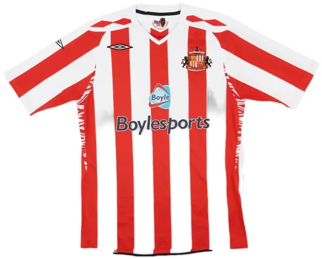 Umbro 2007-08 Sunderland Home Shirt - 7/10 - (L)