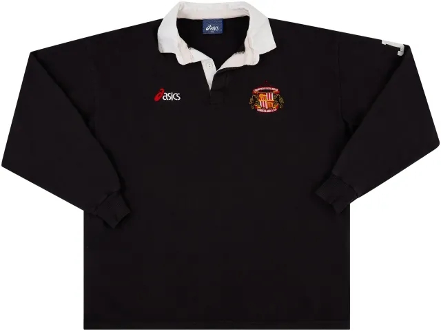 Asics 1998-00 Sunderland Staff Issue Rugby Polo Shirt 'JC' - 7/10 - (XXL)
