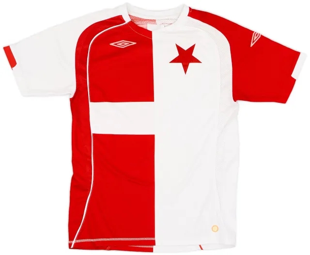 Umbro 2007-08 Slavia Prague Home Shirt - 6/10 - (M)